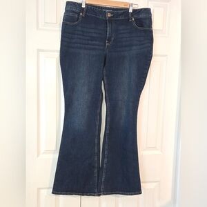 Maurices Dark Blue Flare Jeans